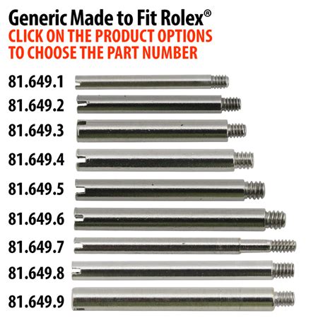 Rolex stripped band screw pin